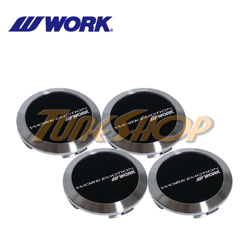 Work wheels center caps black - wheels,