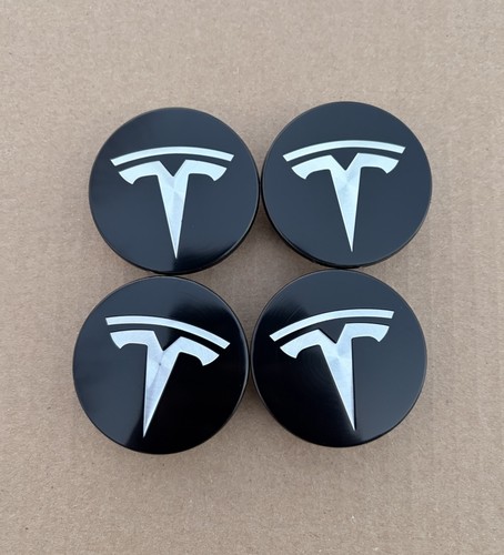 4pcs tesla black silver - silver, 56mm
